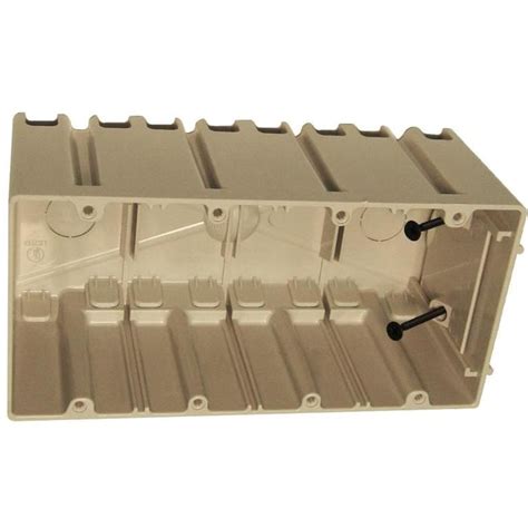 electrical box outdoor plastic two gang four ports|4 gang adjustable electrical box.